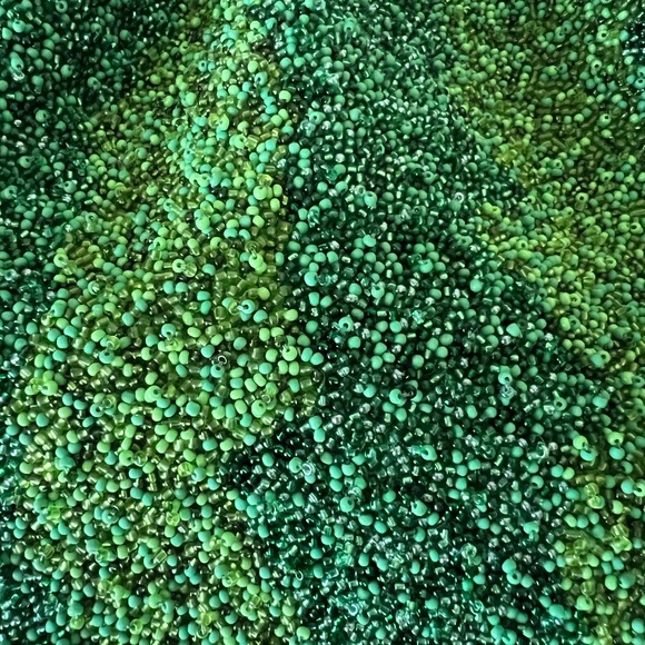 LOEWE Squeeze Mini Green Beaded Leather Bag - Limited Fruit Edition - Picture 14 of 15